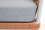 "Диего" кресло плетеное из роупа, каркас алюминий светло-серый (RAL7035) муар, роуп оранжевый меланж круглый, ткань светло-серая