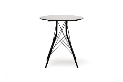 "Конте" интерьерный стол из HPL круглый Ø70см, цвет "серый гранит"