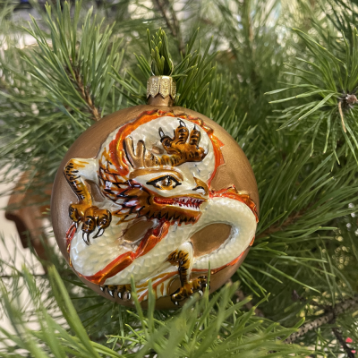 Ёлочная игрушка Дракон Осень