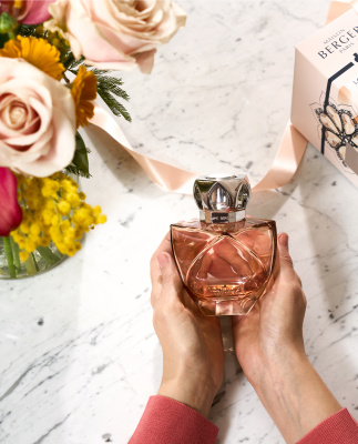 Набор лампа Берже Вечность нюд с ароматом Цветы для Леди 250мл