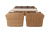 "Моккачино" обеденная группа из искусственного ротанга, цвет соломенный